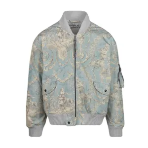 Vivienne Westwood Light Blue Bernardo Bomber Jacket