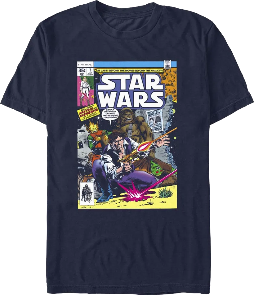 1977 Comic Book Cover Star Wars T-Shirt