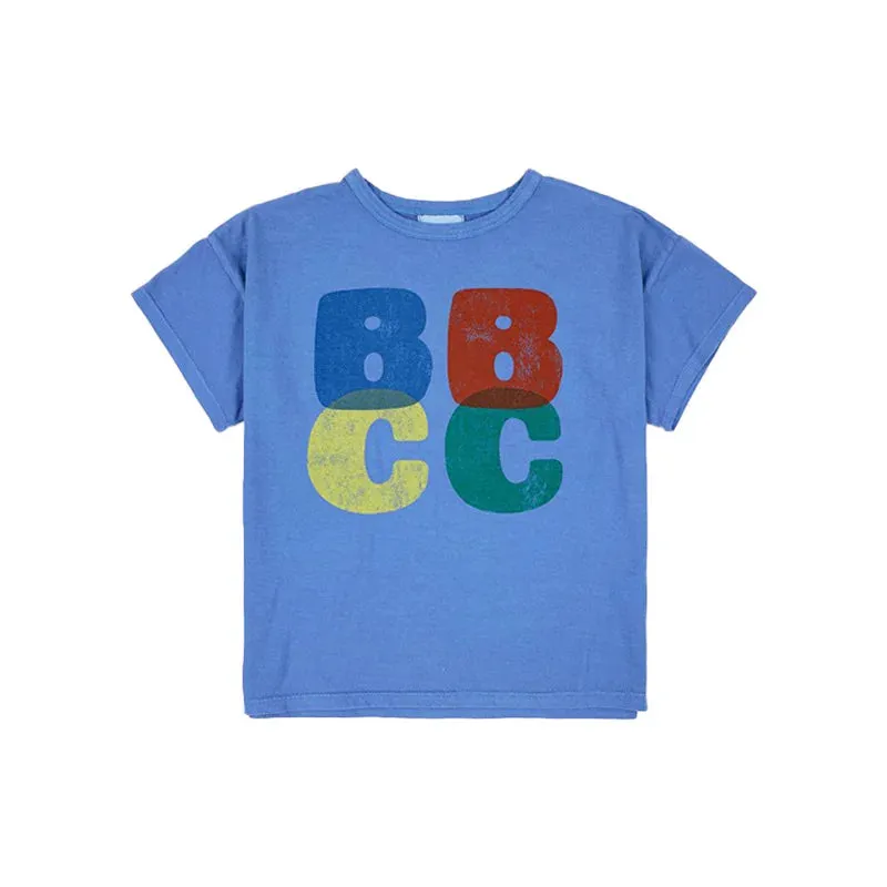 2023 BC Summer INS Style Children's T-shirt Boys and Girls' Casual Cartoon Fun Print Short Sleeve Top Children Clothing