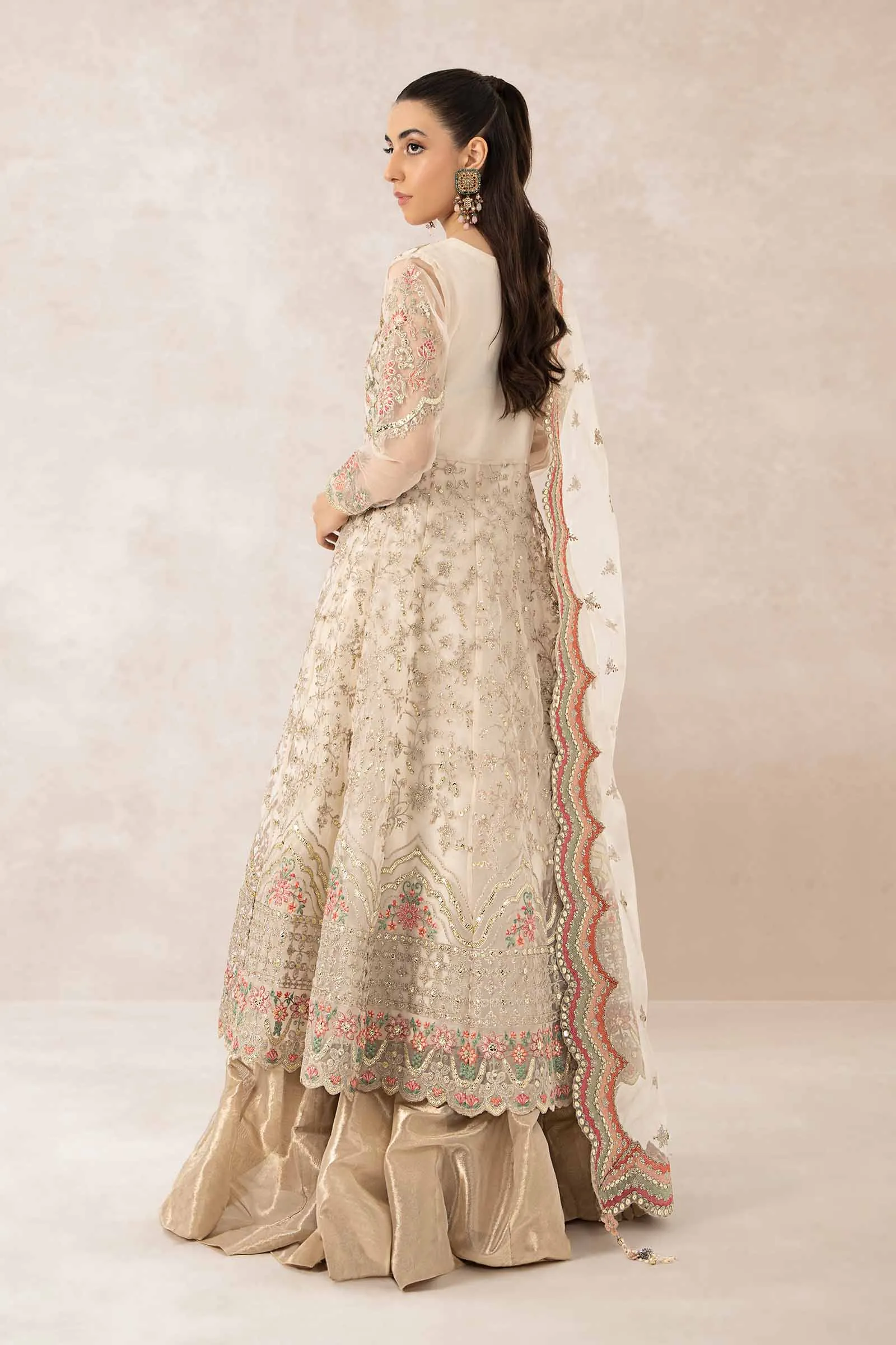 3 Piece Embroidered Organza Suit | SF-PF24-07