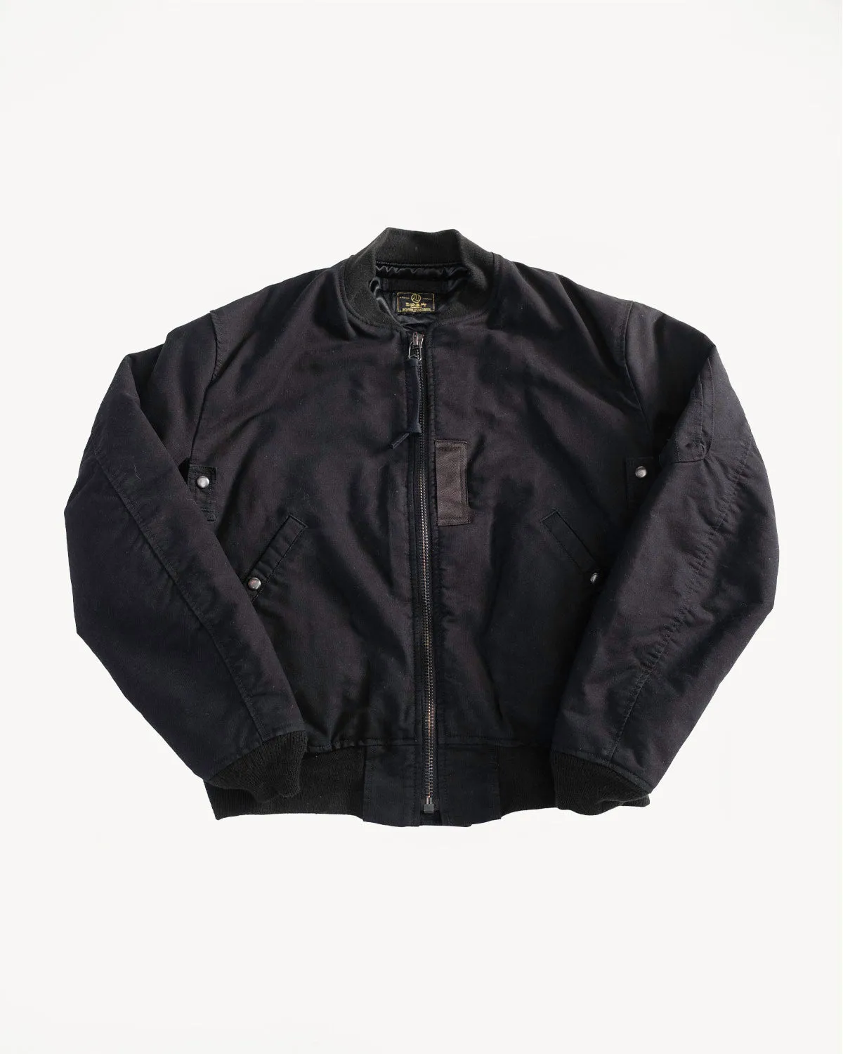 4578 - Kyoto Kurozome Dyed MA-1  Jacket - Black