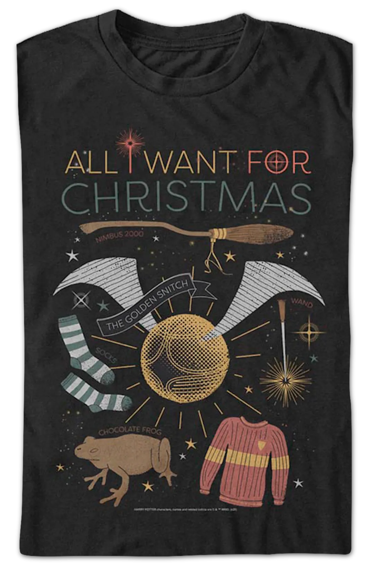 All I Want For Christmas Harry Potter T-Shirt