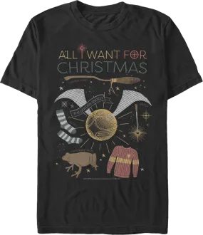 All I Want For Christmas Harry Potter T-Shirt