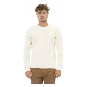 Alpha Studio Beige Wool Men Sweater