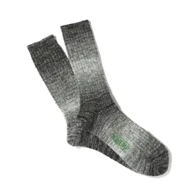 Anonymous Ism GoHemp Splash Pattern Sock - Black/Grey Melange