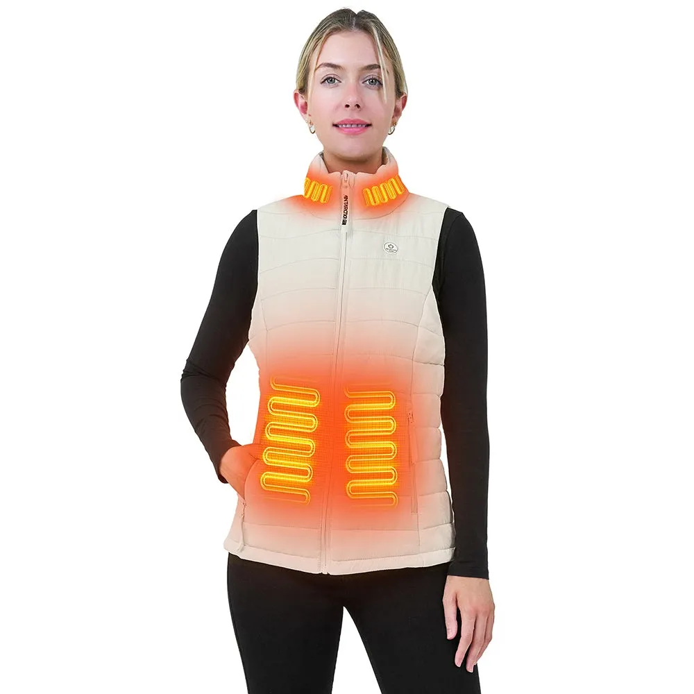 ANTARCTICA GEAR Women's Heated Vest Rechargable Lightweight Heated Vest for Winter Outdoor