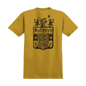 Anti Hero Coat of Arms T-Shirt Mustard Heather