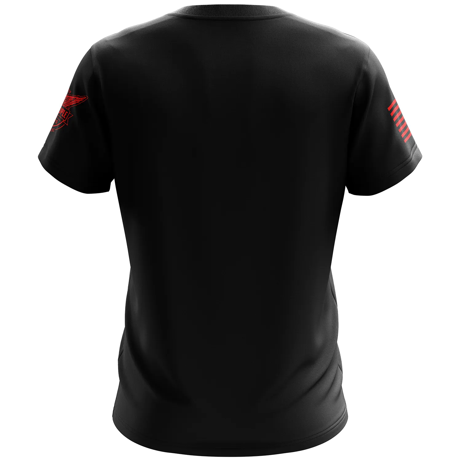 Basic - Black   Red Short Sleeve Shirt