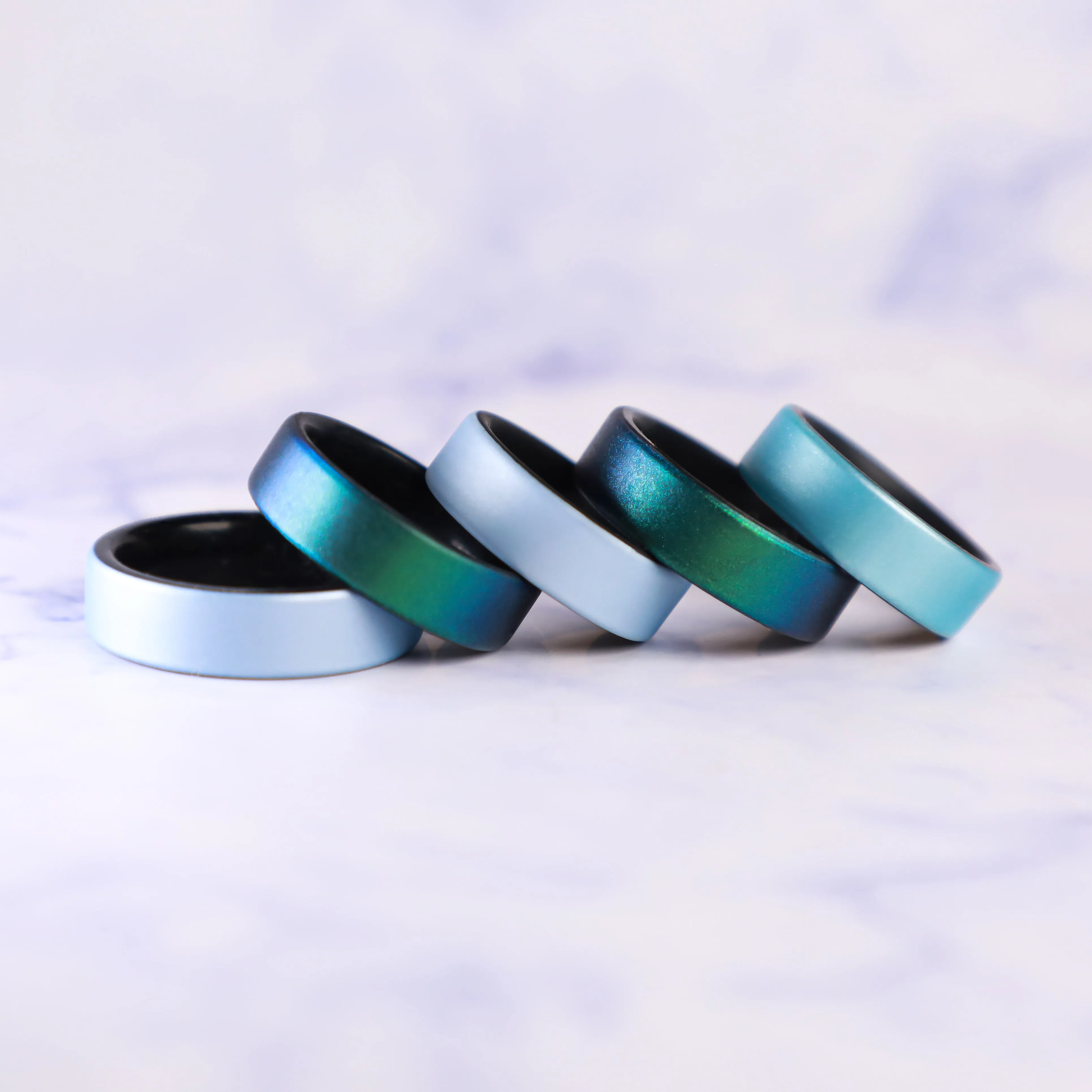 Blue Sky Dual Layer Breathable Silicone Ring