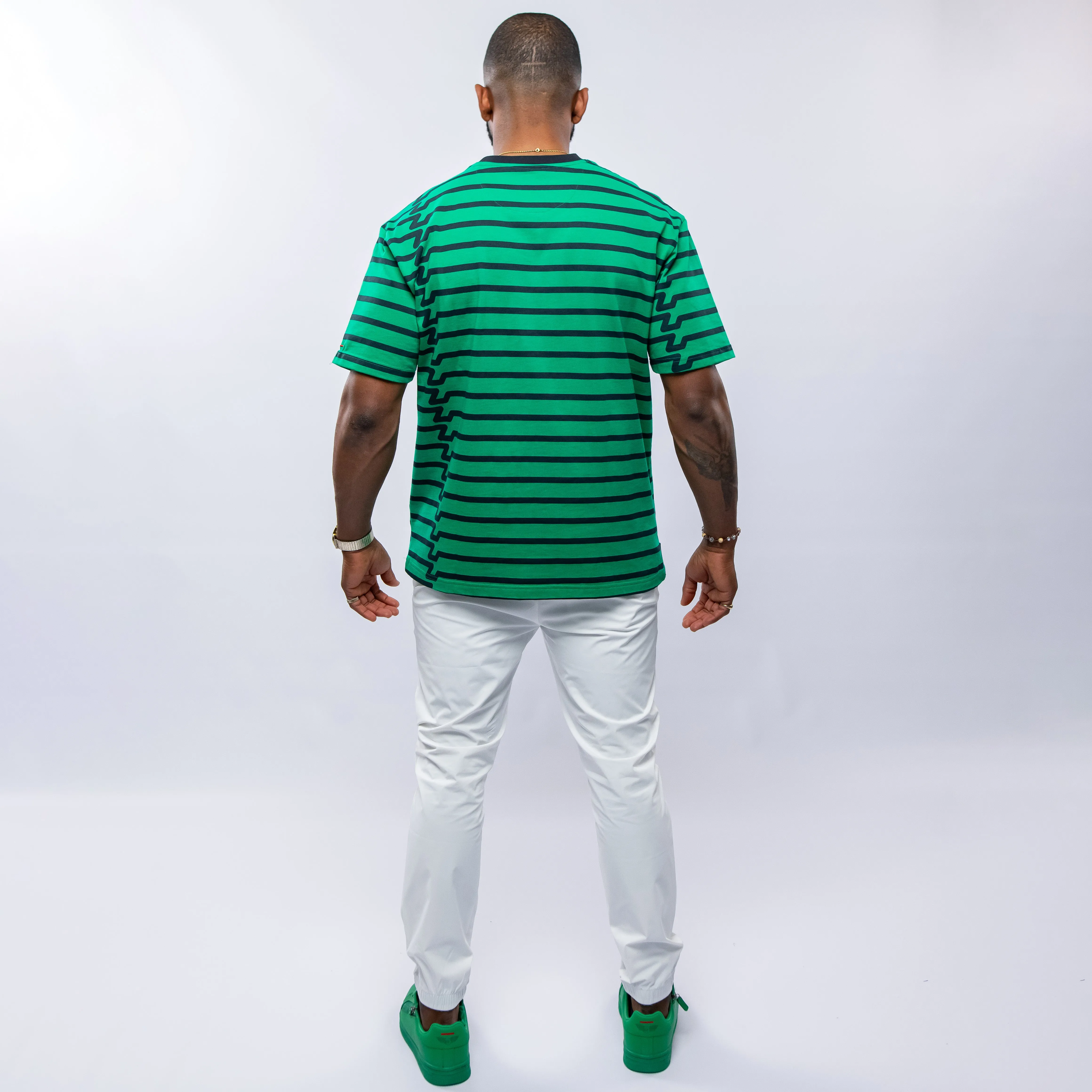 Bogart Italian Collection Striped Statement T-Shirt