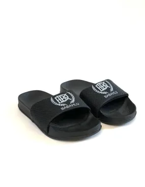 Breezy Black Slides