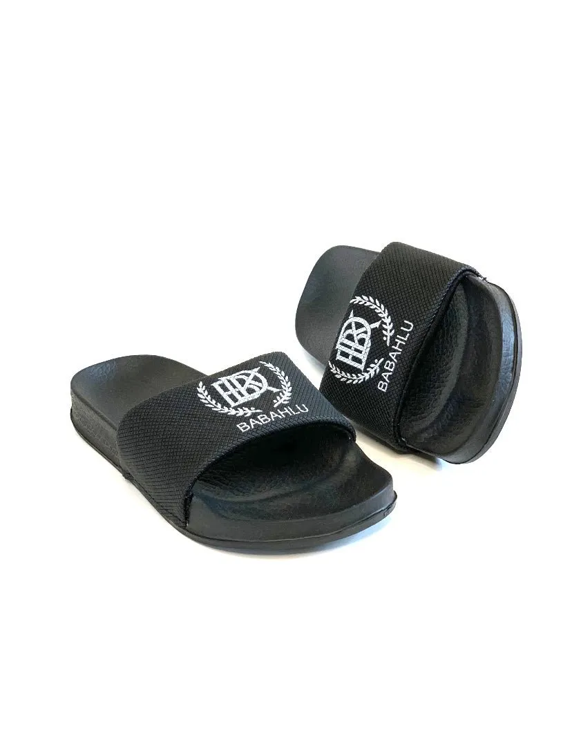 Breezy Black Slides