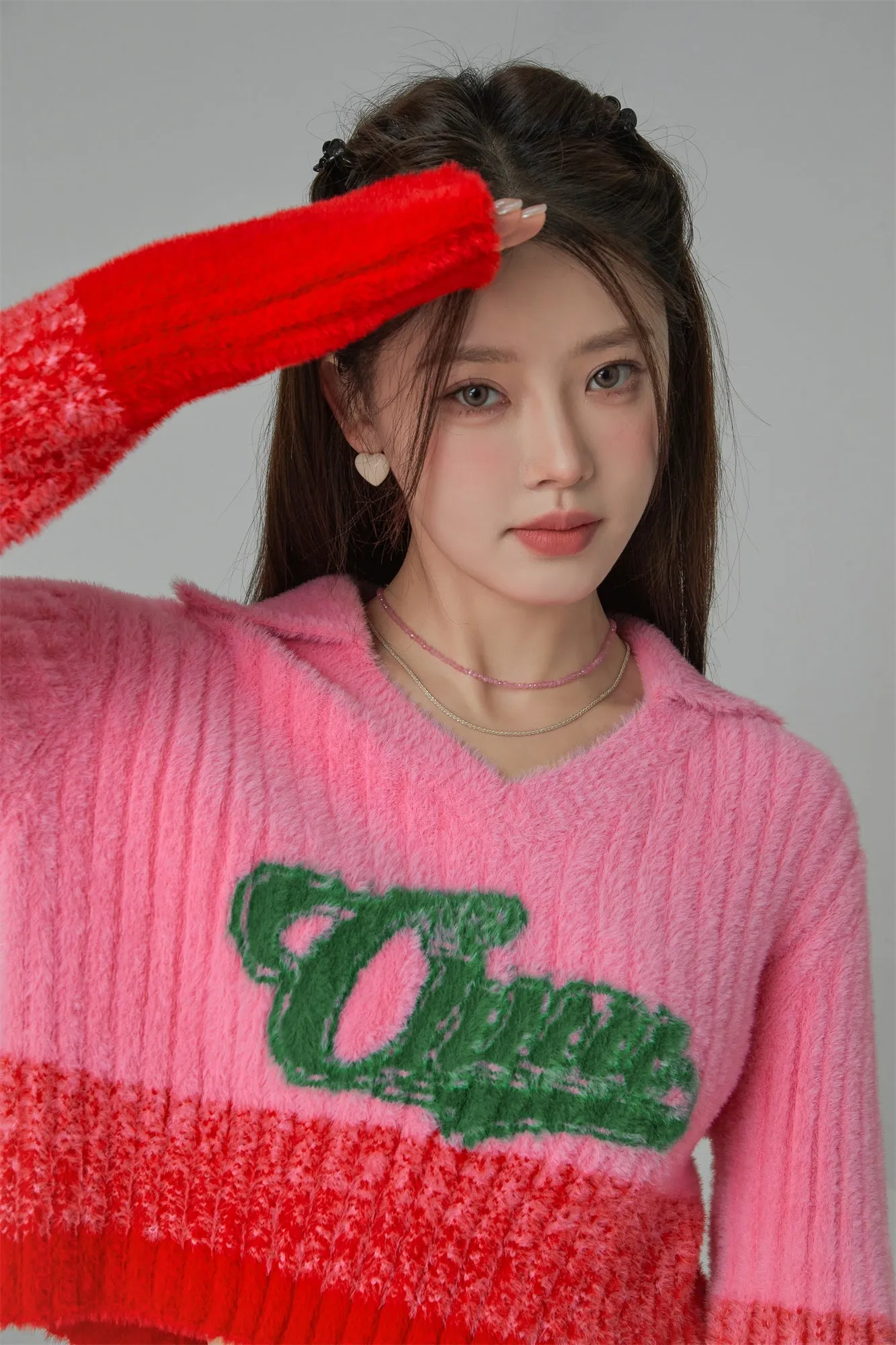 Bubbly Spirit Cropped Knit Sweater