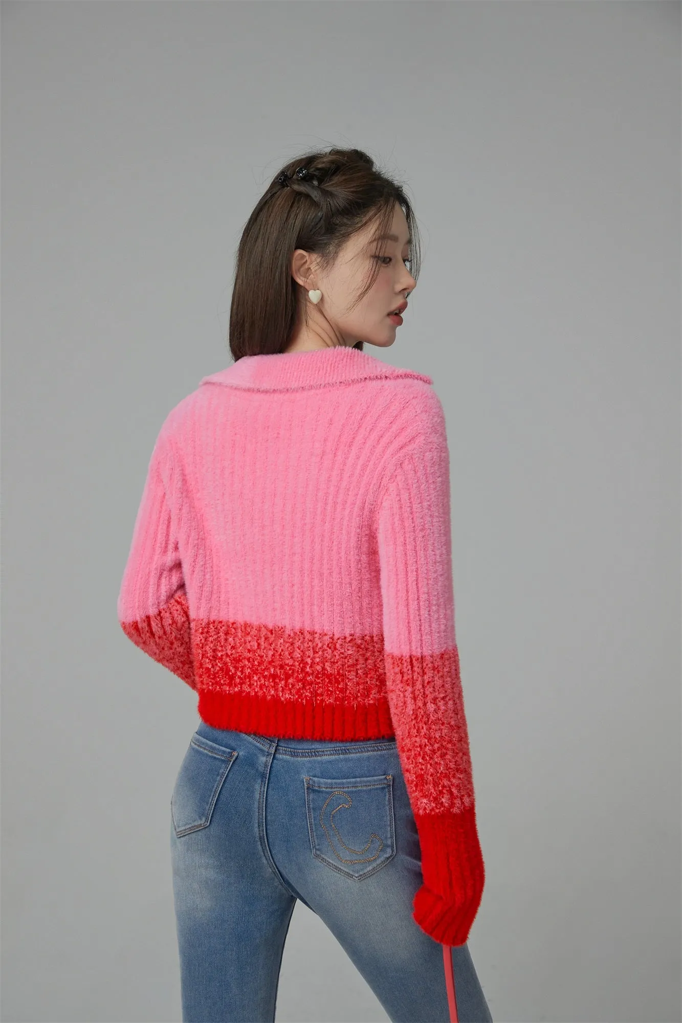 Bubbly Spirit Cropped Knit Sweater