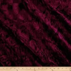 Burgundy 58/60 Inch Wide High-Quality Stretch Crushed Velvet Fabric By The Yard