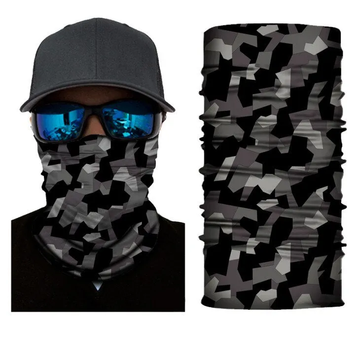 Camouflage Cycling Face Mask Tactical Military Scarf Neck Gaiter Men Seamless Bandana Women Headband Balaclava Tube Face Shield