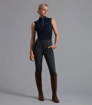 Carapello Ladies Full Seat Gel Riding Breeches Anthracite