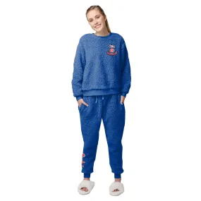 Chicago Cubs MLB Womens Sherpa Lounge Set