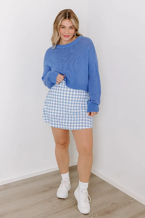 Coastal Breeze Knit Sweater in Blue