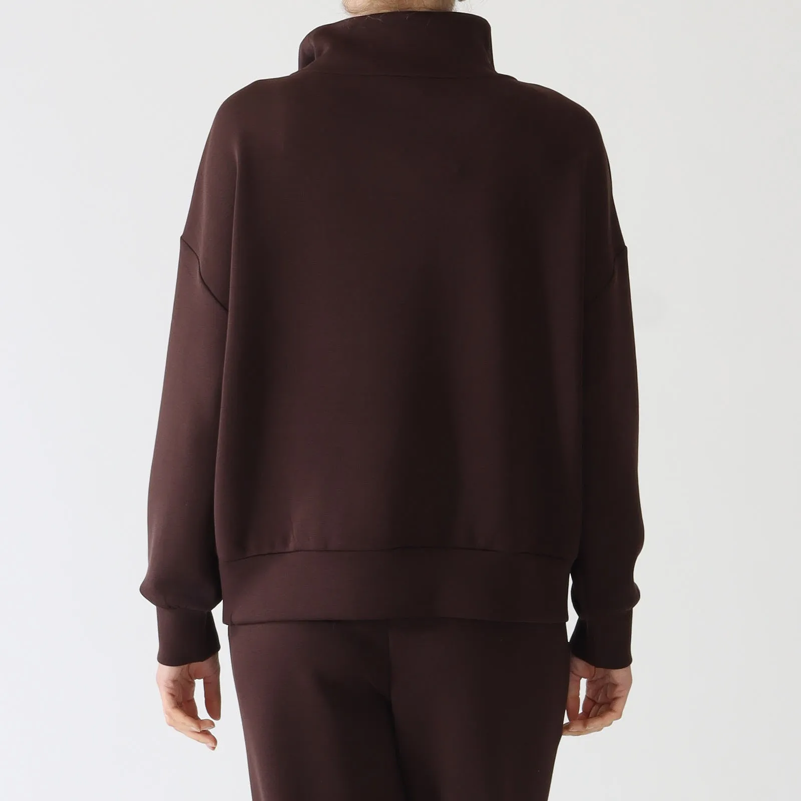 Coffee Bean Hawley Half-Zip Sweater