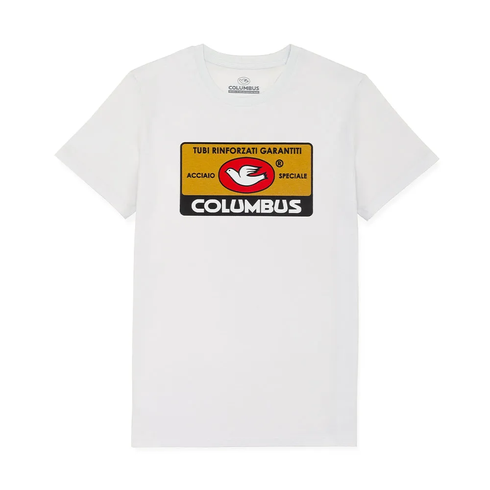 COLUMBUS TAG T-SHIRT WHITE