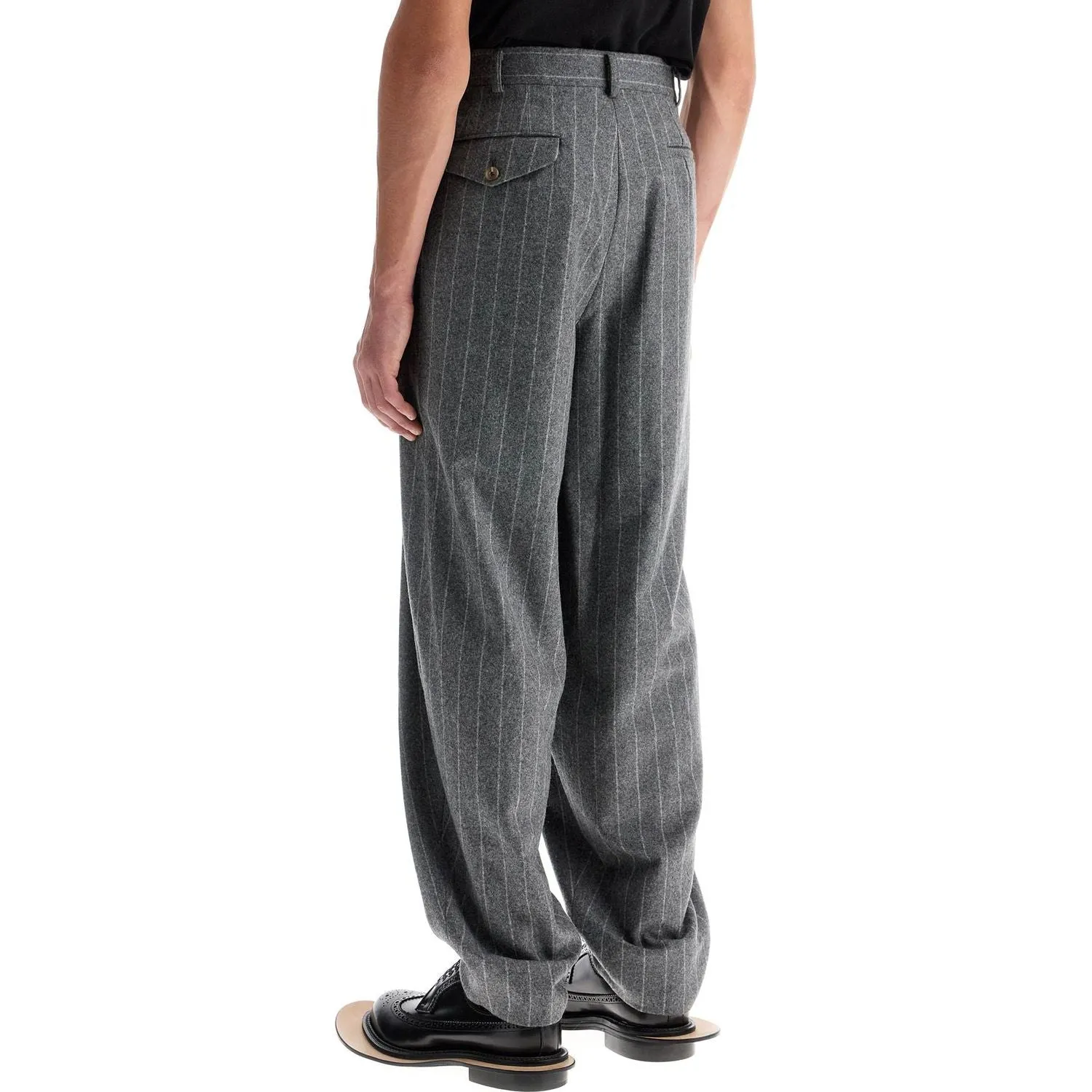 Comme Des Garcons Homme Plus striped wool trousers