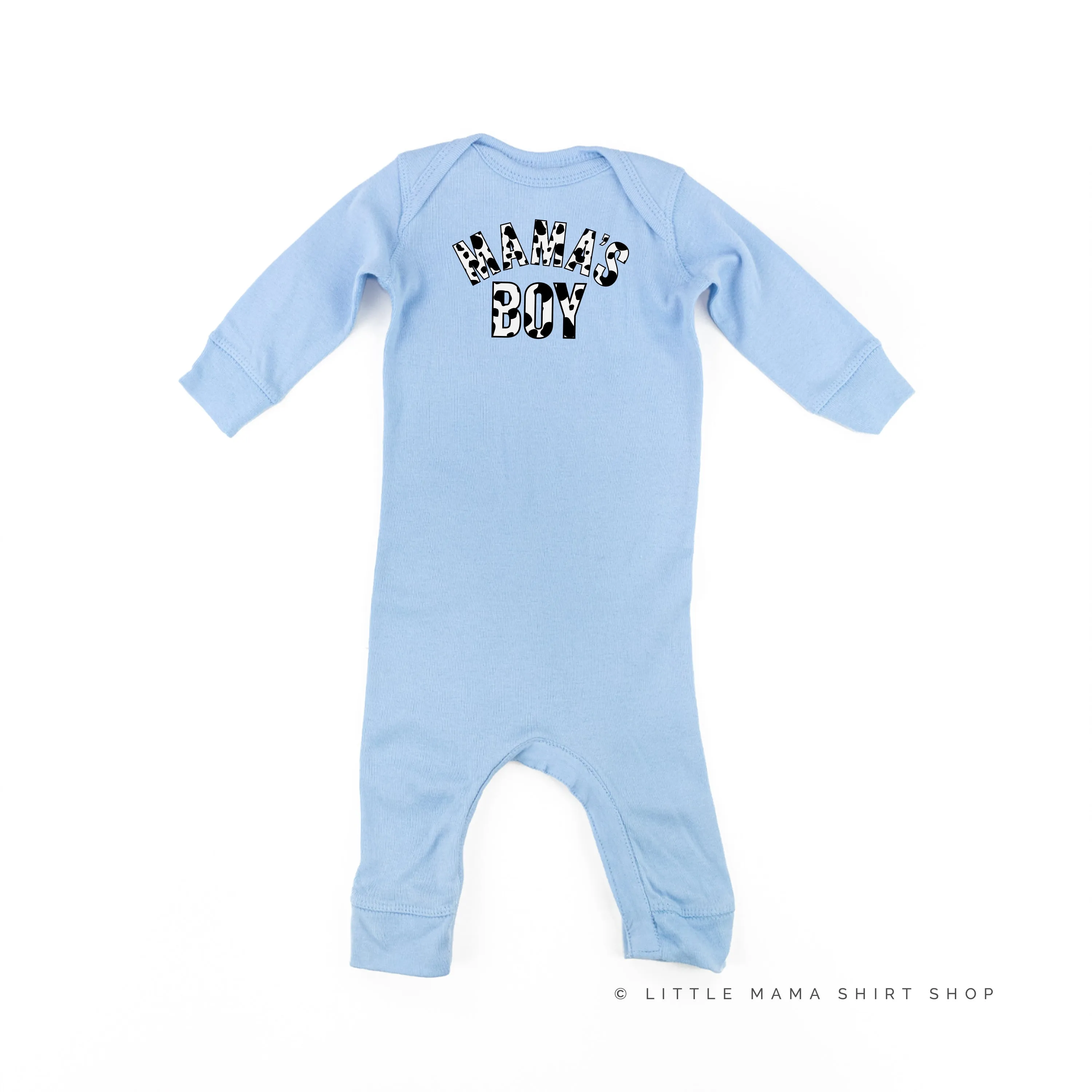 Cow Print - MAMA'S BOY - One Piece Baby Sleeper