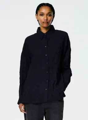 Crinkle Shirting Oversized Shirt