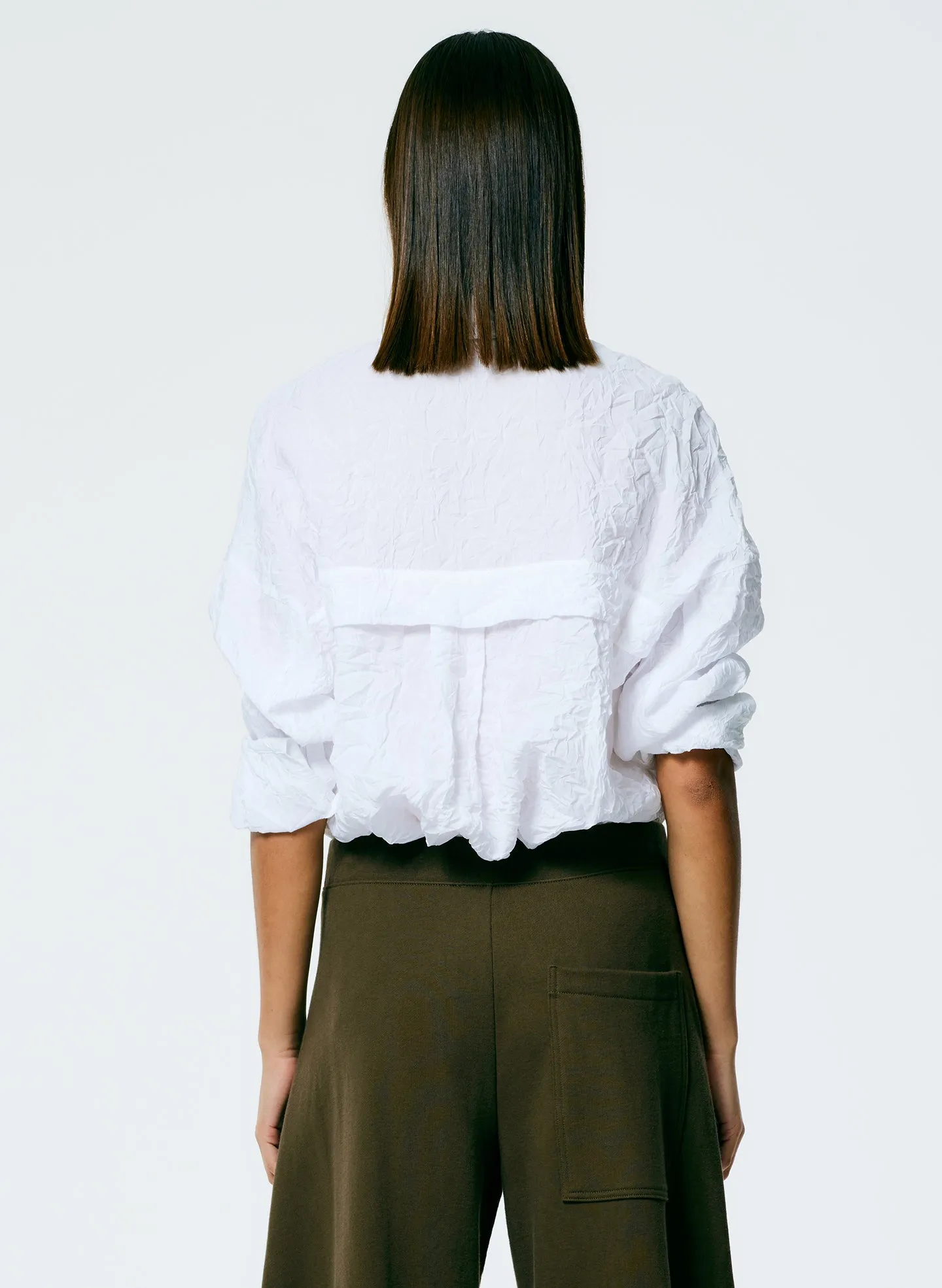 Crinkle Shirting Oversized Shirt