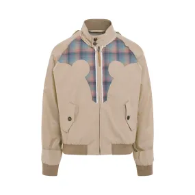 Deconstruction Bomber Jacket in Beige