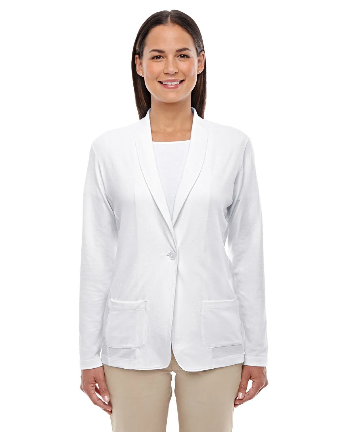 Devon & Jones Ladies' Perfect Fit™ Shawl Collar Cardigan