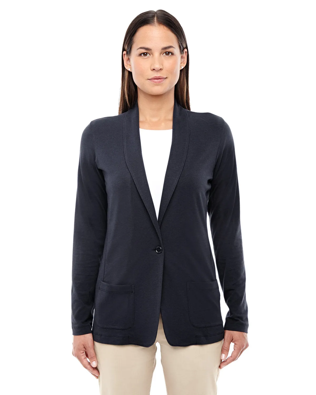 Devon & Jones Ladies' Perfect Fit™ Shawl Collar Cardigan