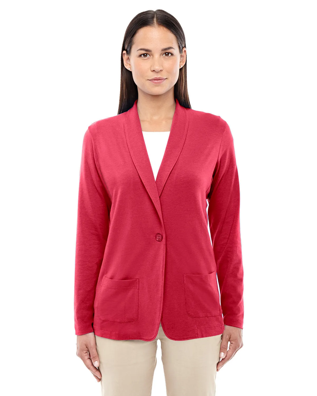 Devon & Jones Ladies' Perfect Fit™ Shawl Collar Cardigan