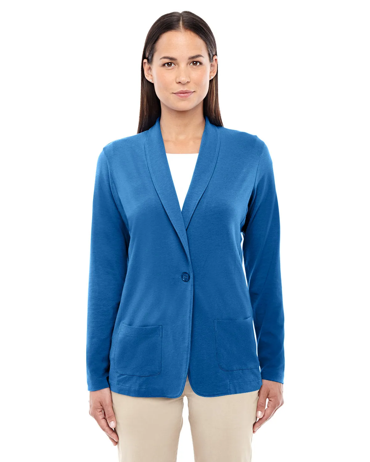 Devon & Jones Ladies' Perfect Fit™ Shawl Collar Cardigan