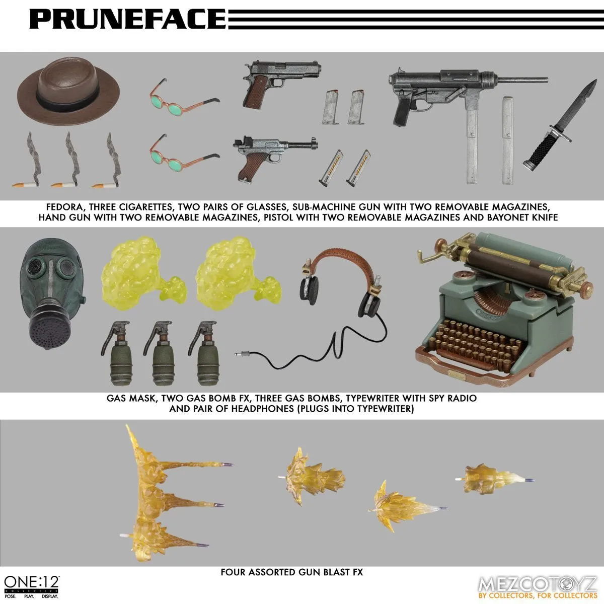 Dick Tracy Pruneface Mezco One:12 Collective Action Figure