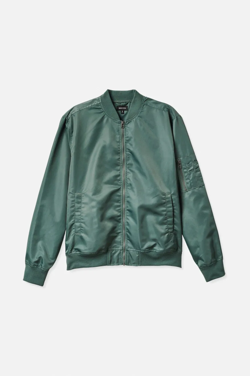 Dillinger Lightweight Bomber Jacket - Dark Forest