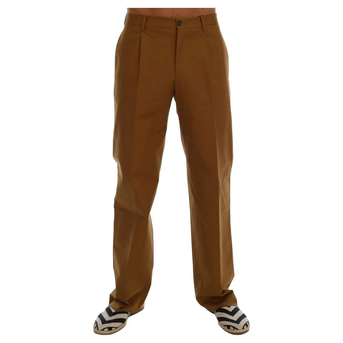 Dolce & Gabbana Elegant Brown Formal Trousers for Men