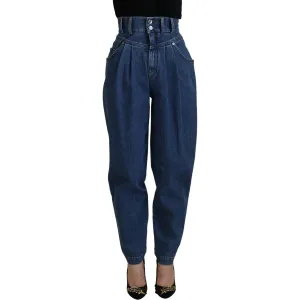 Dolce & Gabbana Elegant High Waist Blue Jeans