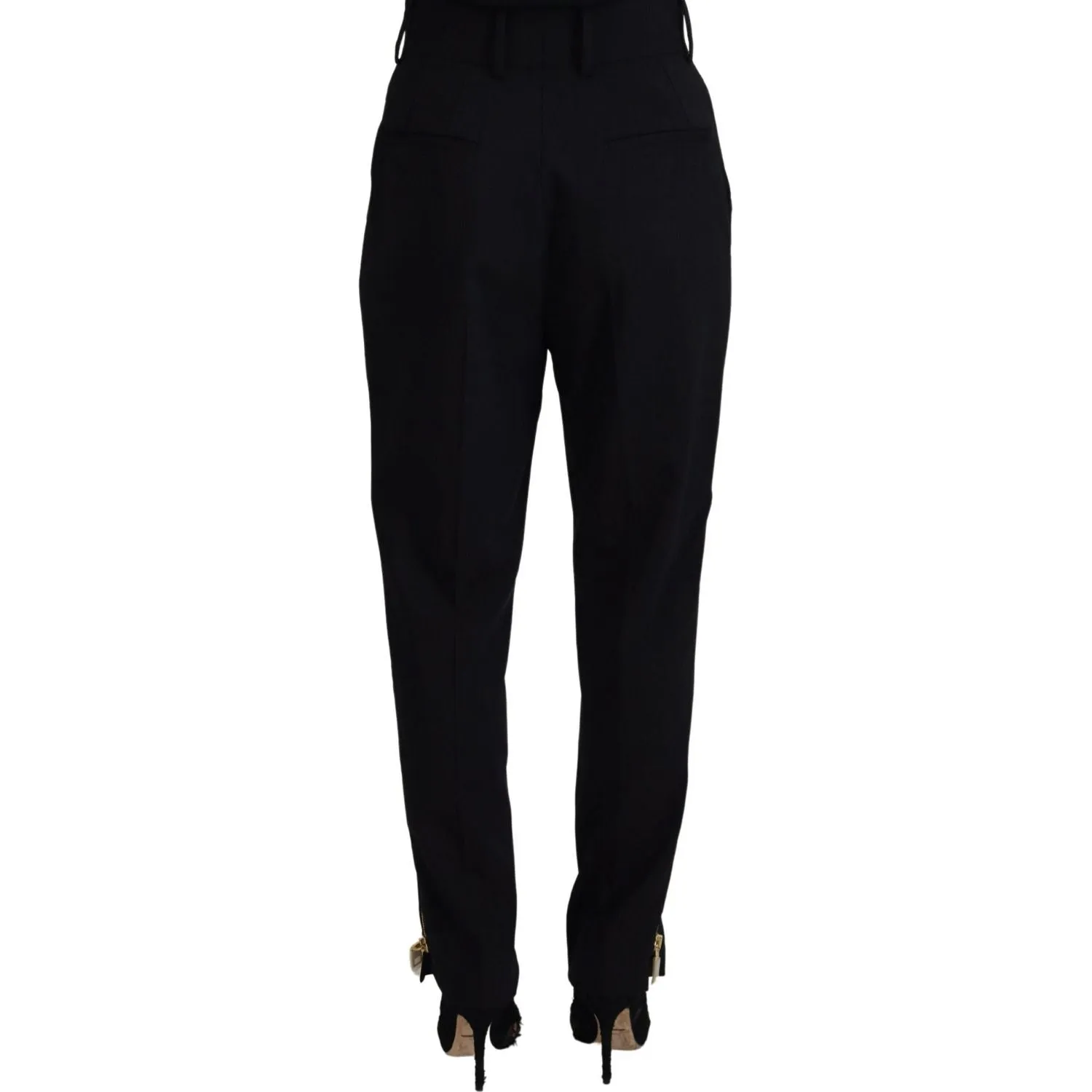 Dolce & Gabbana Elegant High Waist Tapered Wool Pants