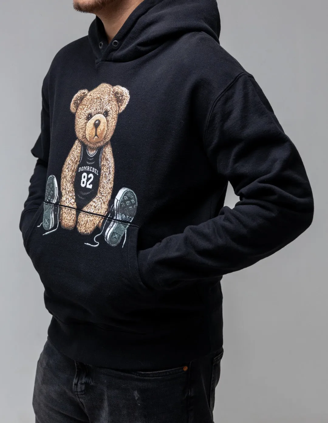 DOMREBEL DOMR SWEAT HOODIE PLAY TEDDY BASKETBALL