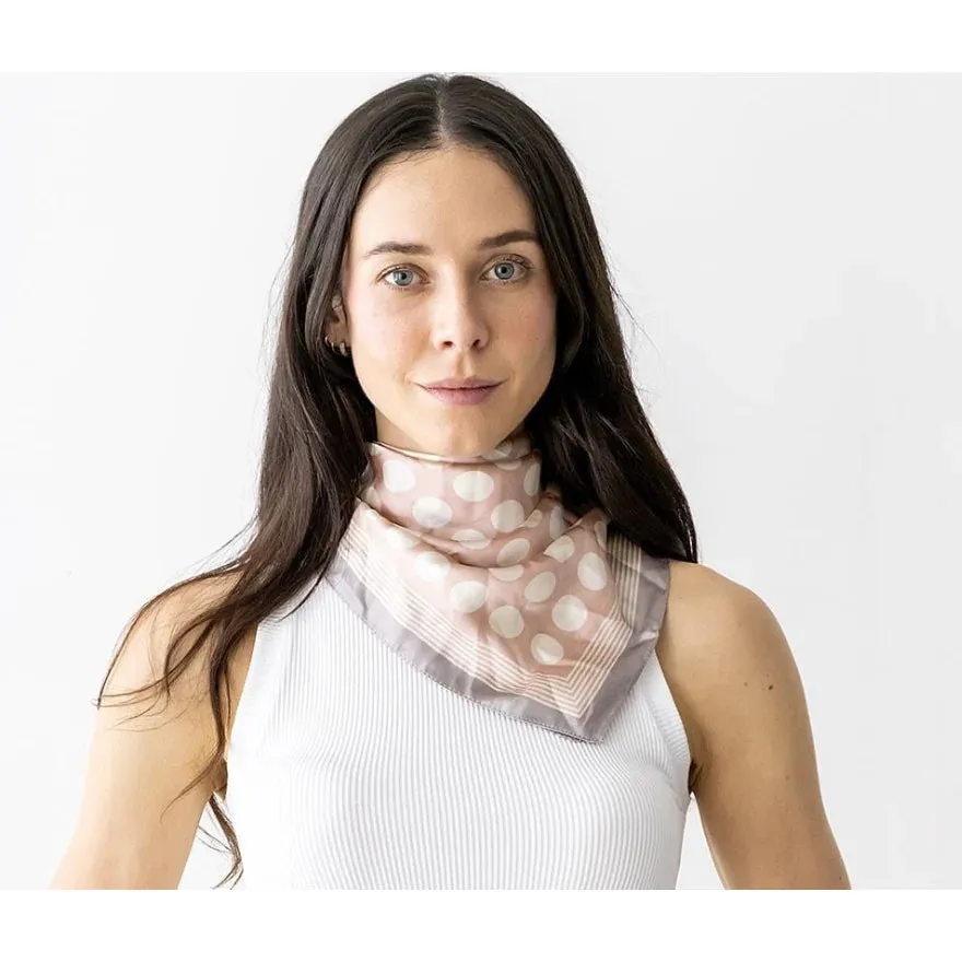 Dot Silky Neck Scarf