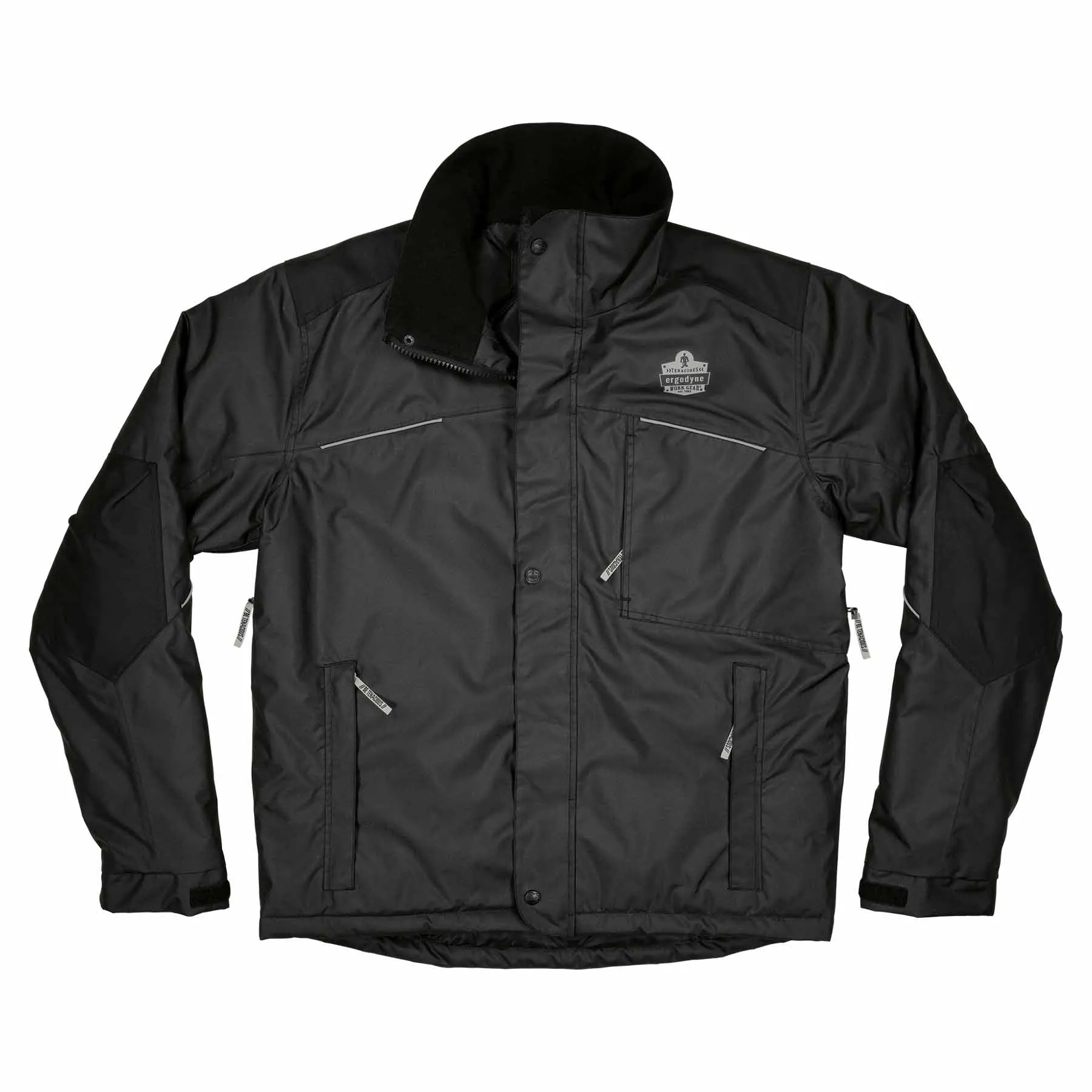 Ergodyne 41128 6467 4XL Black Winter Work Jacket - 300D Polyester Shell