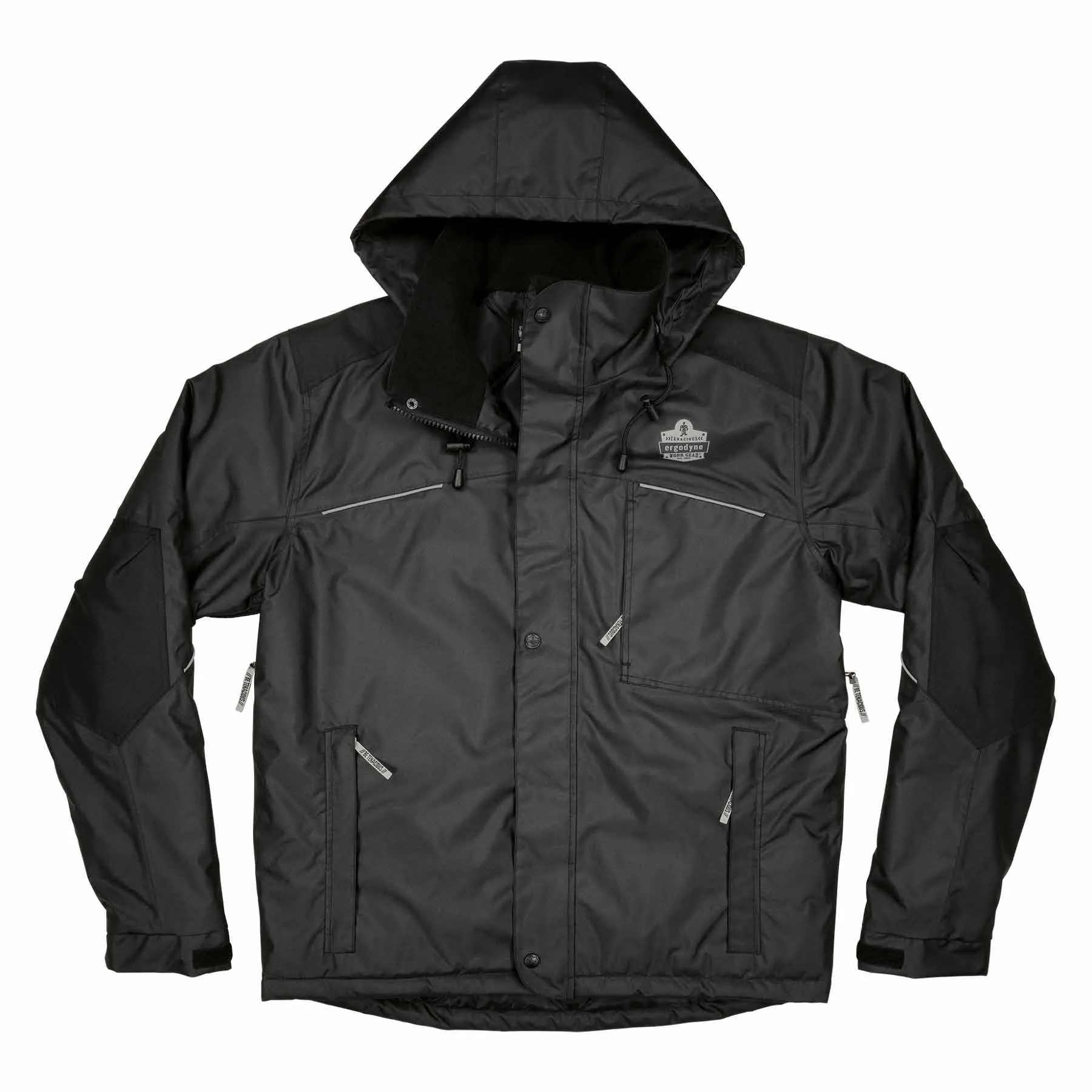 Ergodyne 41128 6467 4XL Black Winter Work Jacket - 300D Polyester Shell