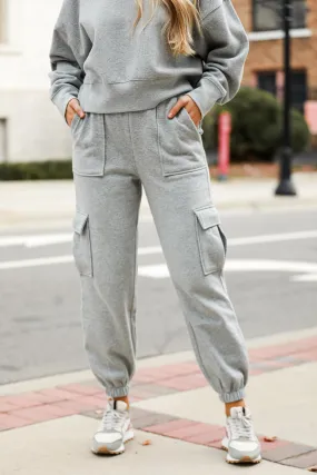 FINAL SALE - Comfy Pursuit Fleece Cargo Jogger Sweatpants - DOORBUSTER