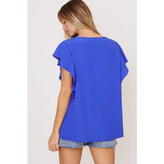 Flounce Sleeve Top