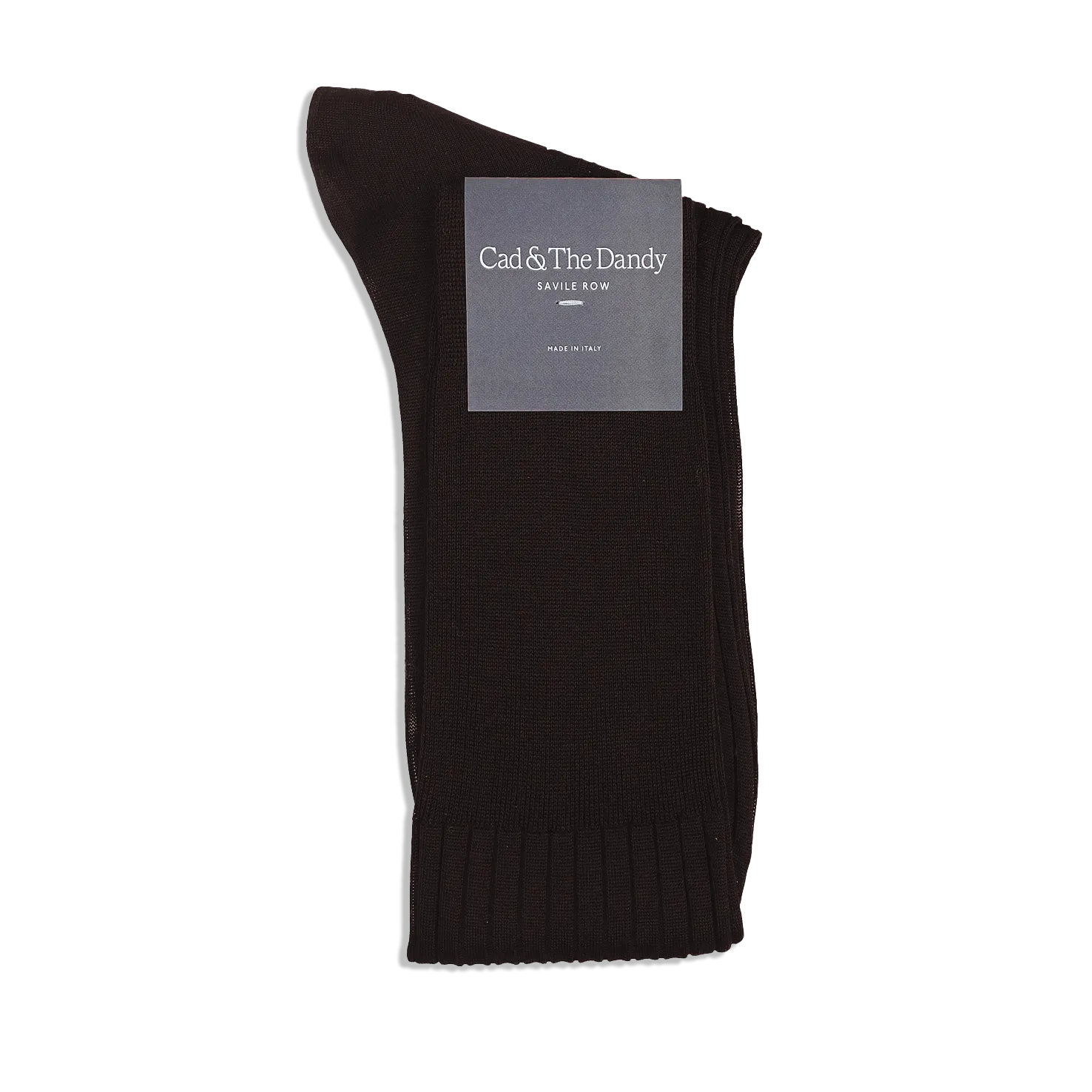 Formal Long Socks in Chocolate Brown Cotton