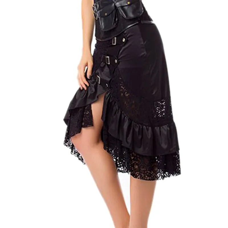 Funki Buys | Skirts | Women's Gothic Steampunk Styled Skirt