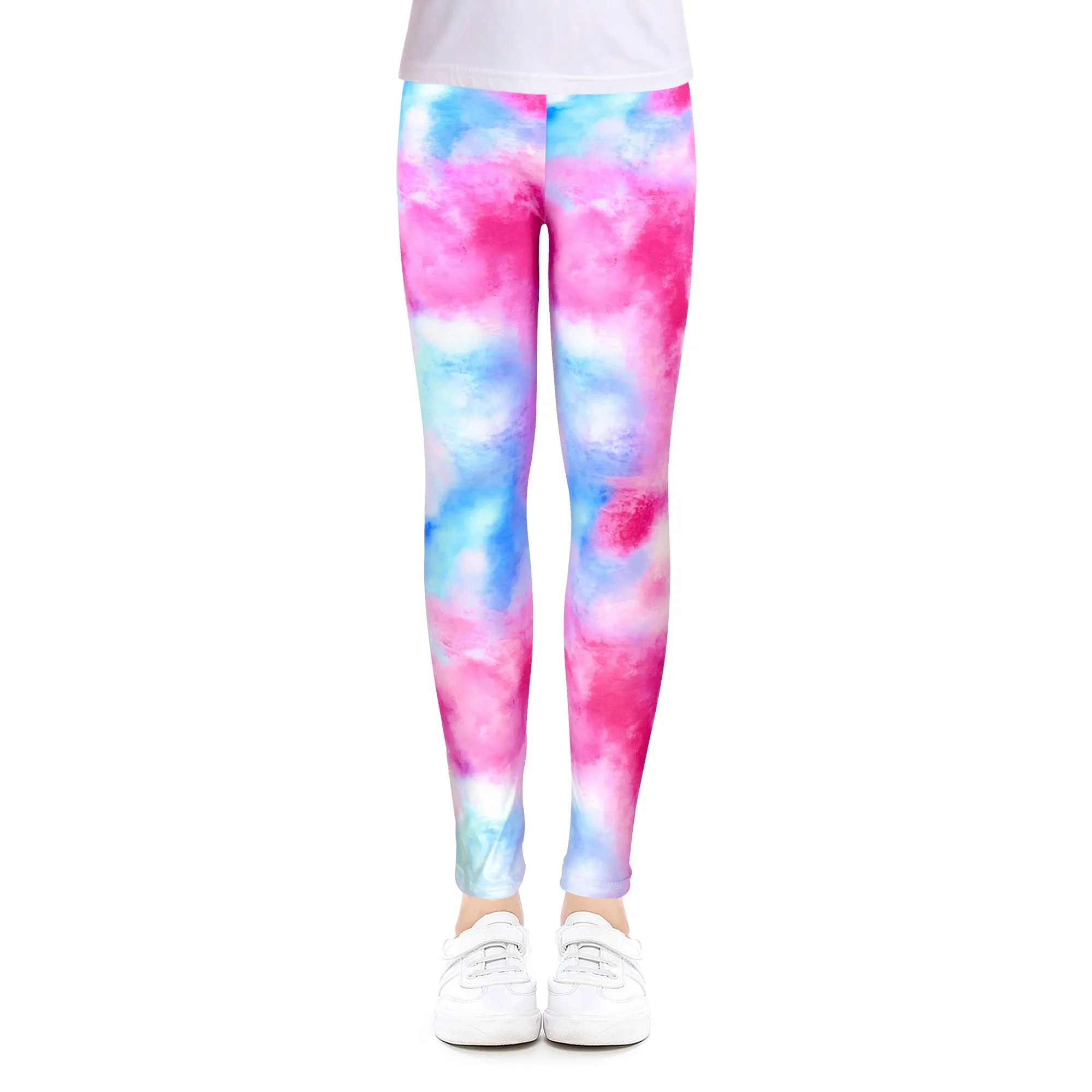 Girls Leggings for Outdoor Travel Clothes Girls Pants Student Casual Wear Customizable Stylish Computer Printing For 4-13 Years