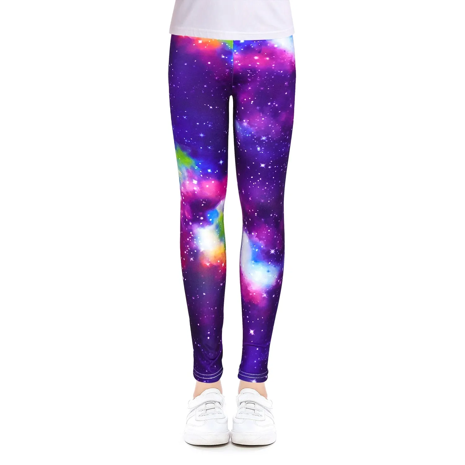 Girls Leggings for Outdoor Travel Clothes Girls Pants Student Casual Wear Customizable Stylish Computer Printing For 4-13 Years