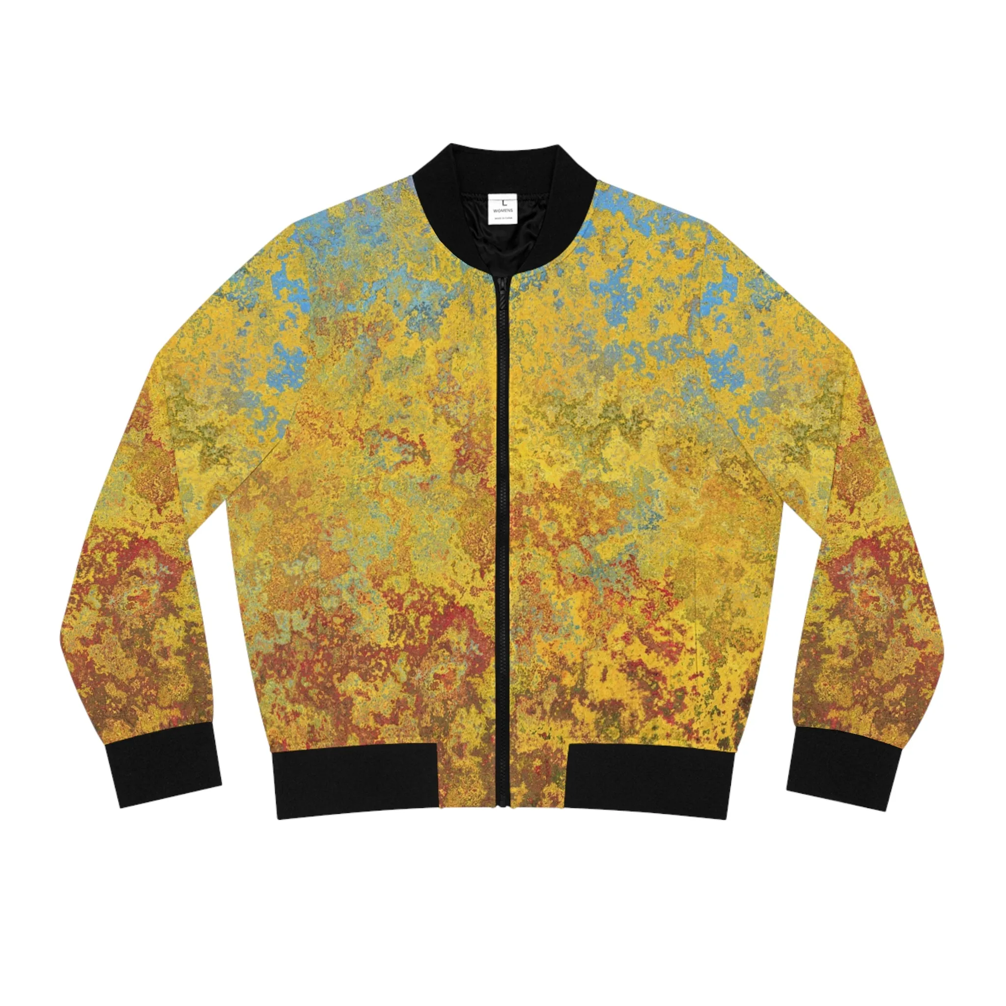 Gold and blue spots - Inovax Women's Bomber Jacket